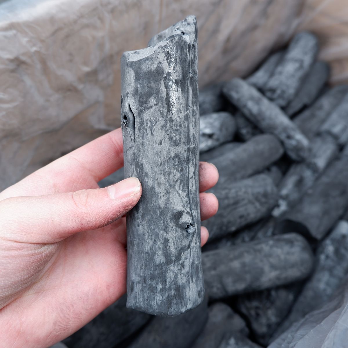 炭のことならトータルフーズシステム / ラオス備長炭 切上丸 直径 約3cm〜6cm 2箱×15kg