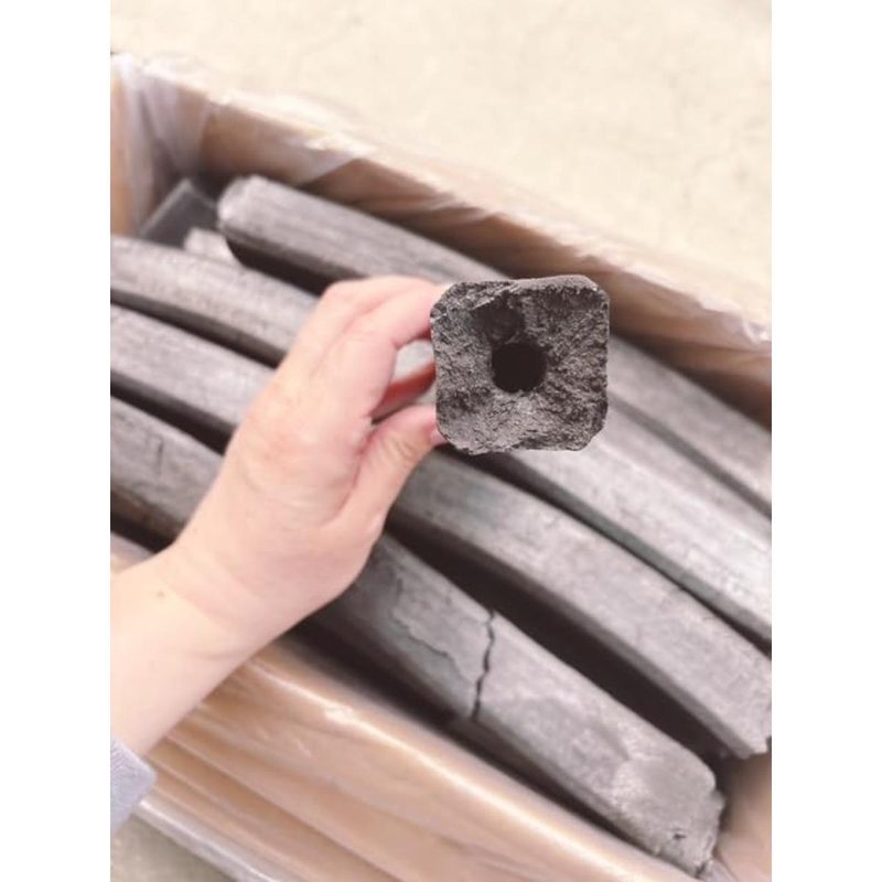 麒麟備長炭 四角 中国産 灰が少ないタイプ 10kg×4箱