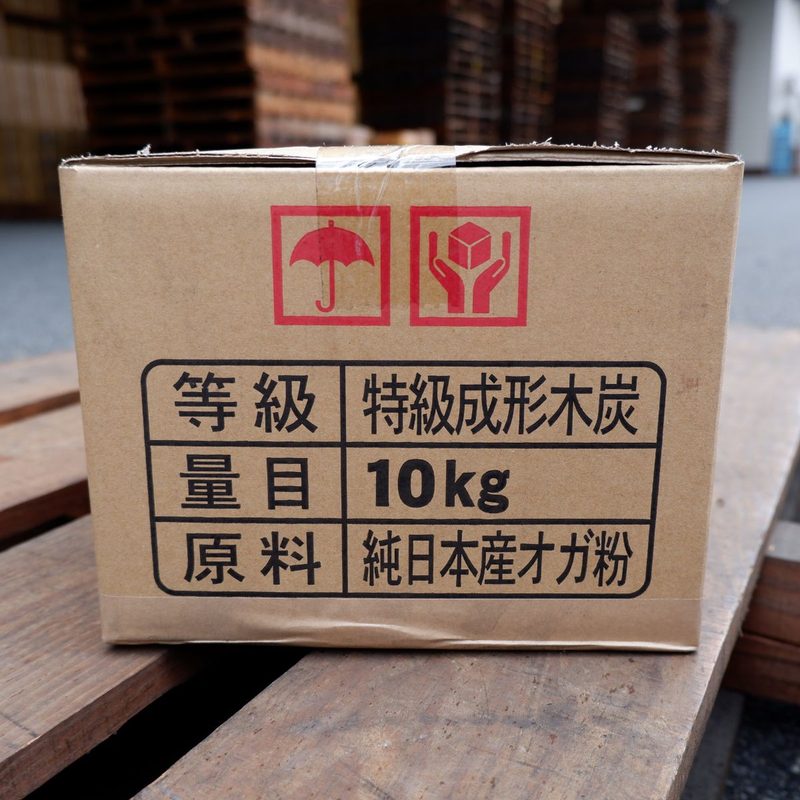 国産いよ備長炭（オガ炭）10kg×3箱