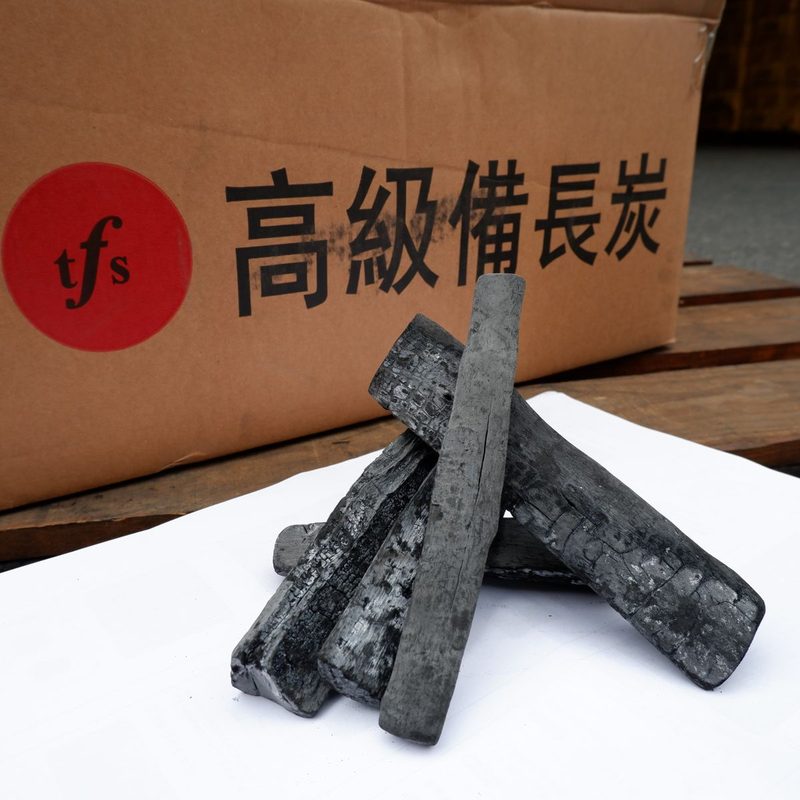 ラオス備長炭 切割小 直径 約2cm〜5cm 2箱×15kg