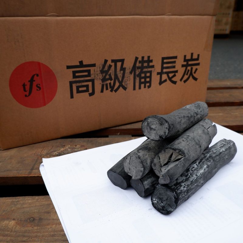 ラオス備長炭 上丸 直径 約4cm〜7cm 2箱×15kg
