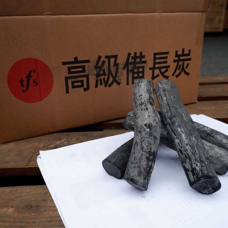 ラオス備長炭 上丸 直径 約4cm〜7cm 2箱×15kg