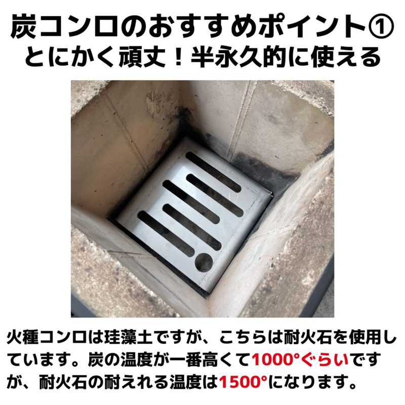1万円分ポイント還元！コロケット炭コンロ 火種コンロ代替え品 耐火石 焼肉店御用達 炭火焼き 業務用