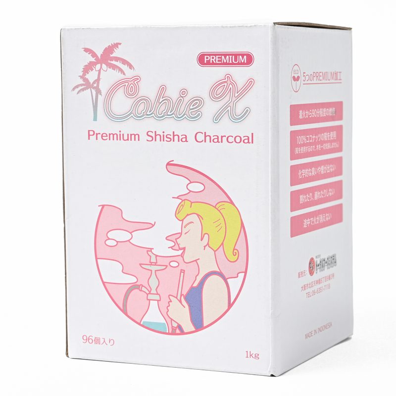 Cobie X 10kg フラットシーシャ 25mm x 25mm x 17mm （1kg×10箱）