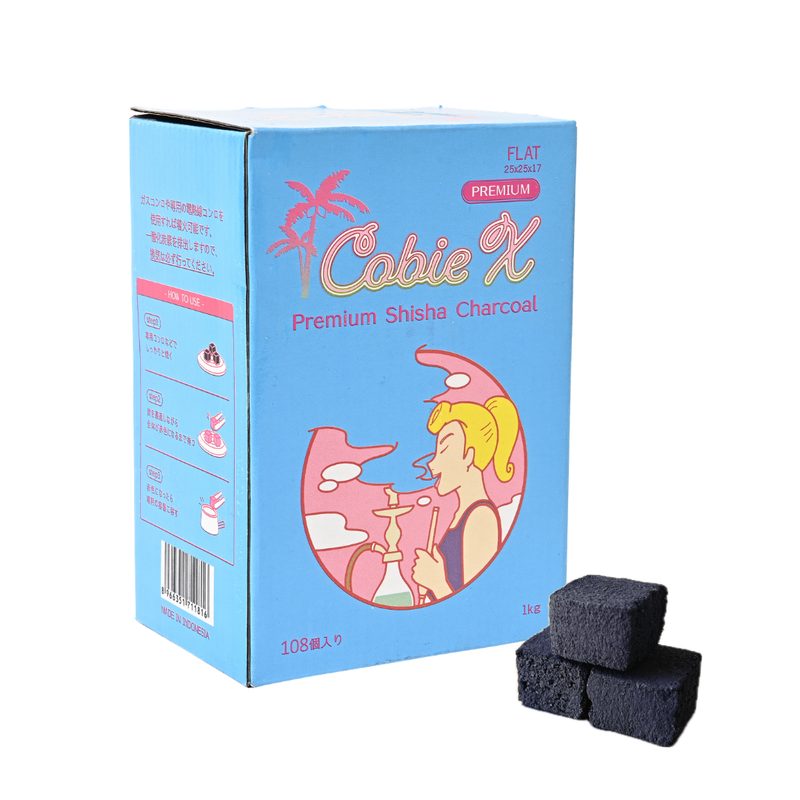 Cobie X 10kg フラットシーシャ 25mm x 25mm x 17mm （1kg×10箱）