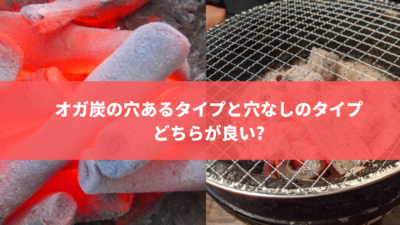 オガ炭の穴あるタイプと穴なしのタイプどちらが良い?